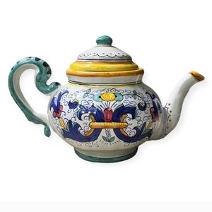 Hand Painted for Splendor of Florence Large Teapot Made In Italy